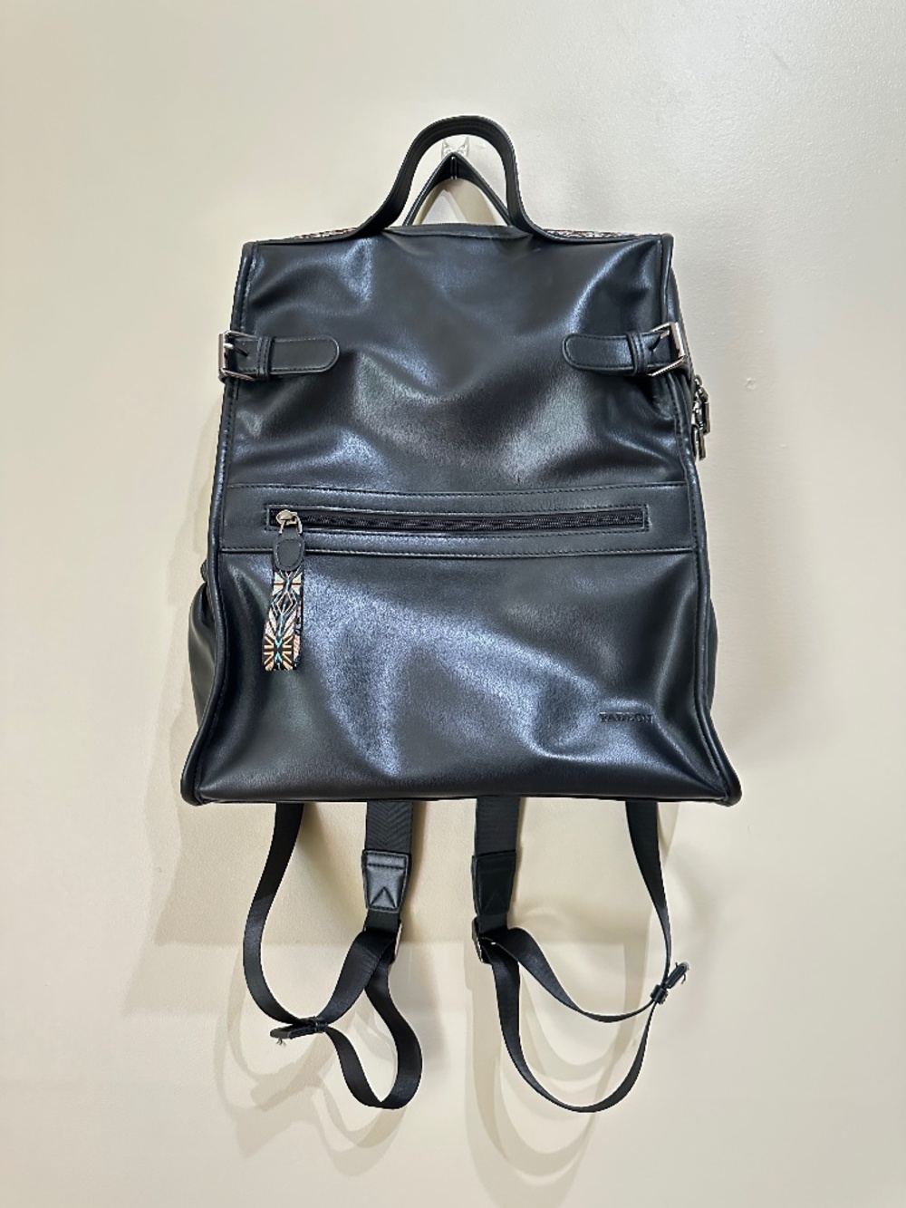 FADEON Leather Laptop Backpack Work Travel Computer Backpack